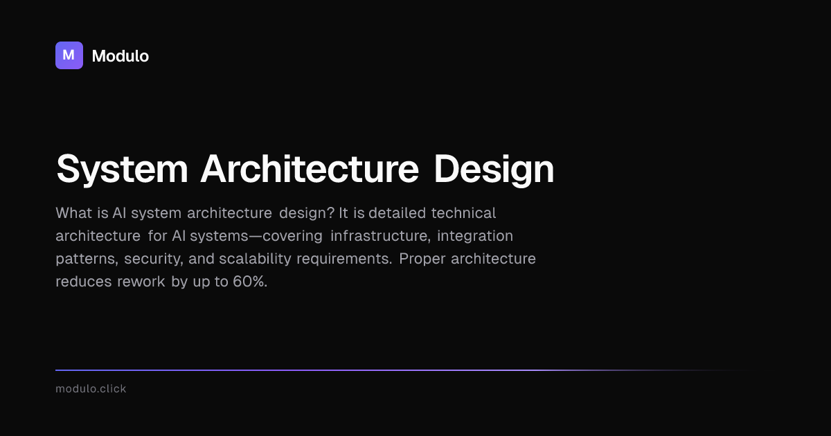 System Architecture Design | Modulo AI Services